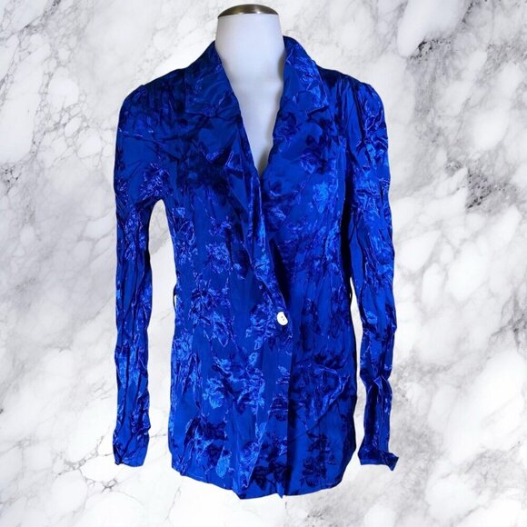 MAJORELLE Tiffany Blazer Top - Cobalt Blue - Picture 2 of 12